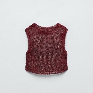 NWT Zara Crochet Crop Top